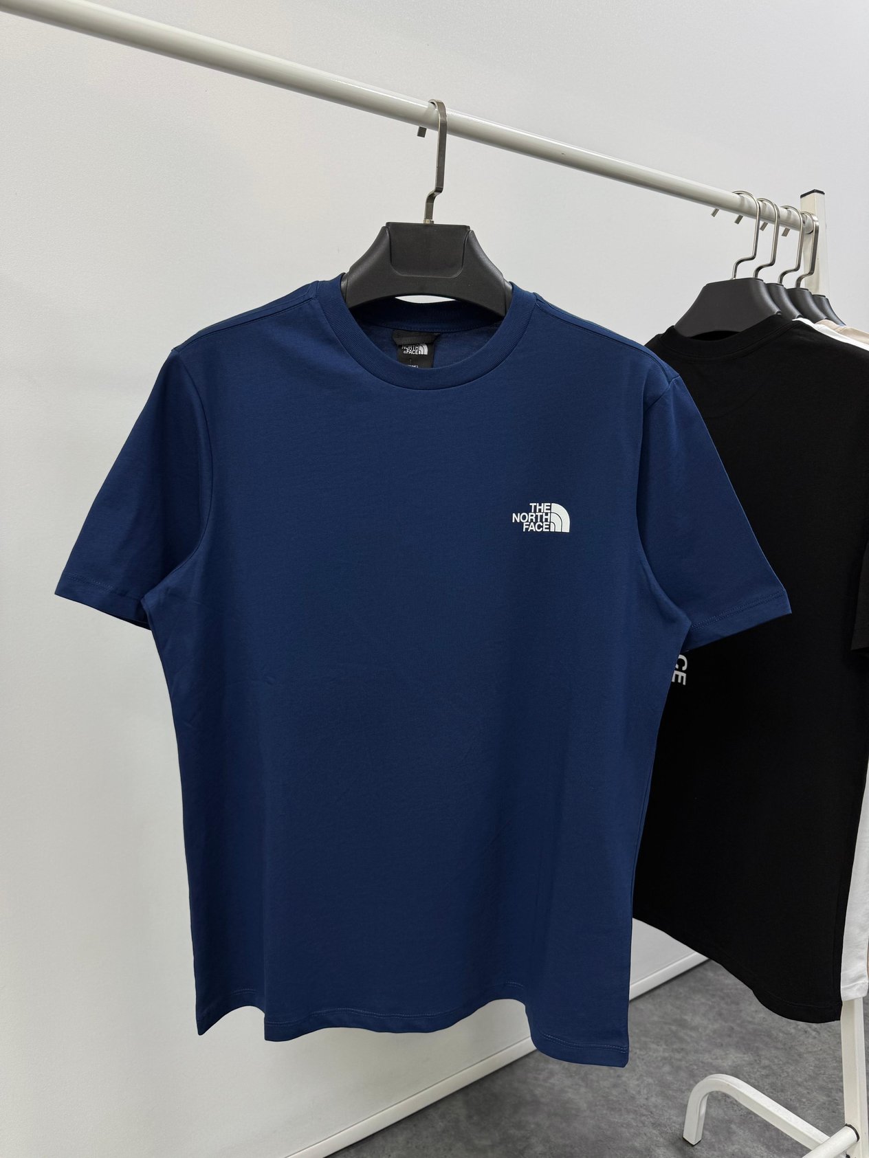 Back Printed T-Shirt | Lacivert