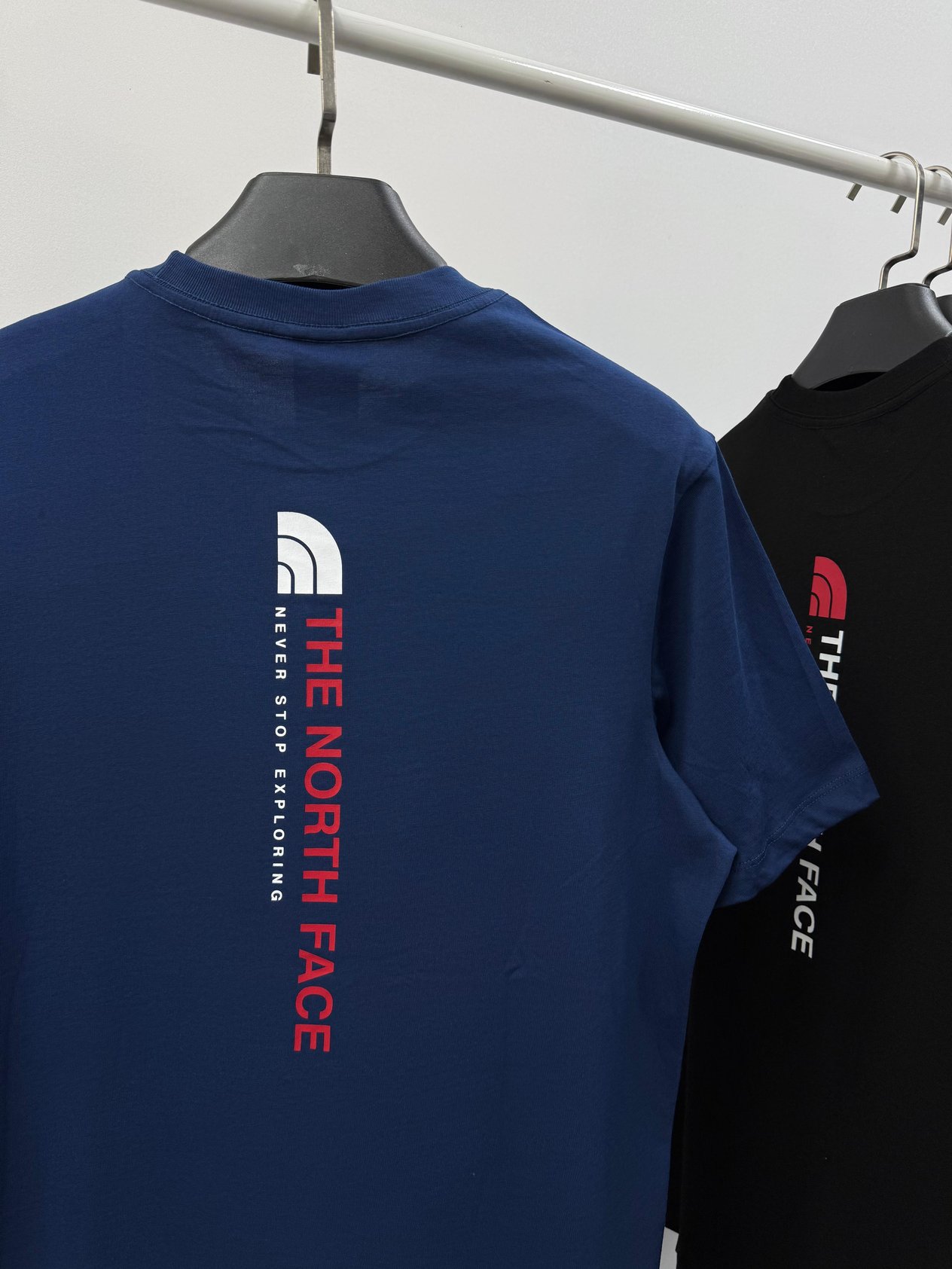 Back Printed T-Shirt | Lacivert