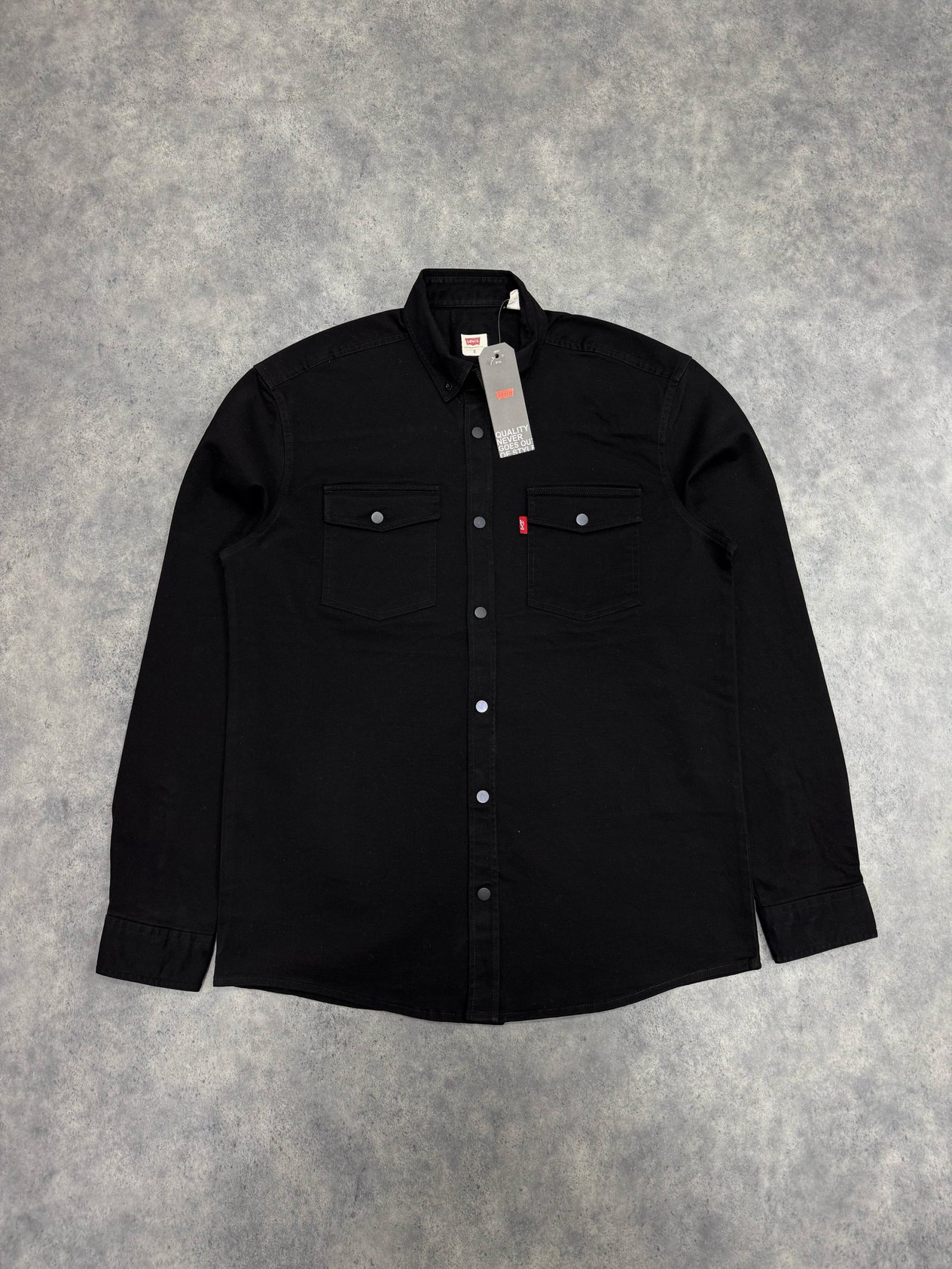 Gabardin Basic Gömlek | Siyah