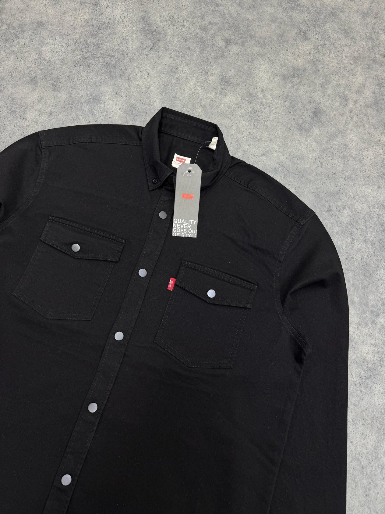 Gabardin Basic Gömlek | Siyah