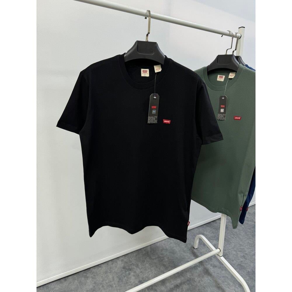 [LVS-BT05] Patch Logo Basic T-shirt | Siyah