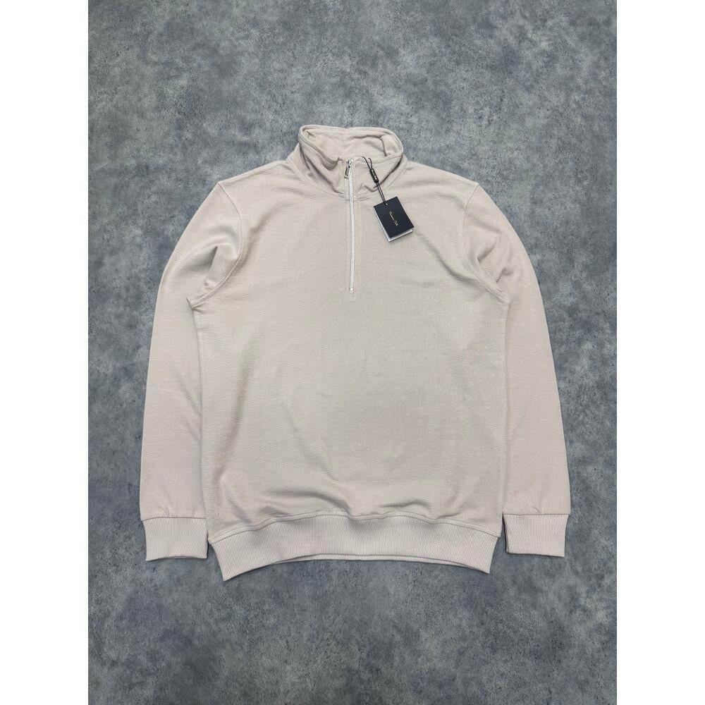 [MD-HZS03] Basic Half Zip Sweatshirt | Bej
