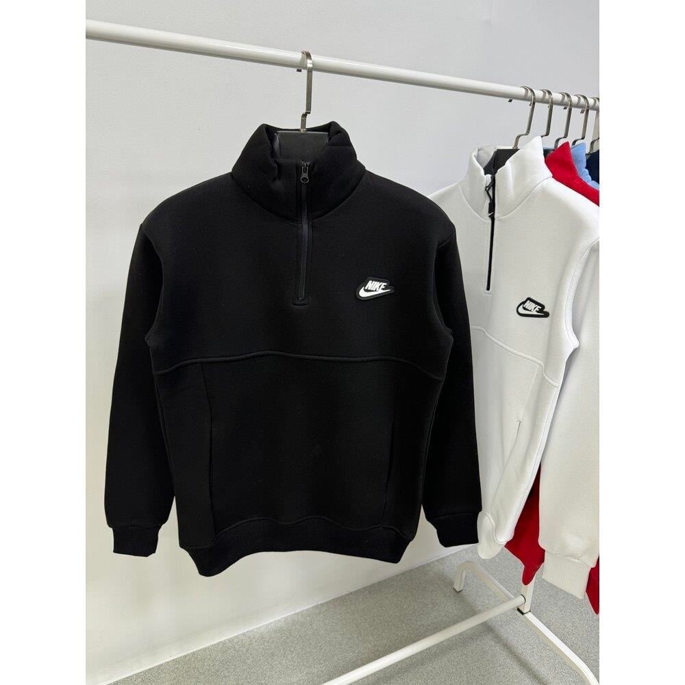 [NK-HZ06] Half Zip Sweatshirt | Siyah