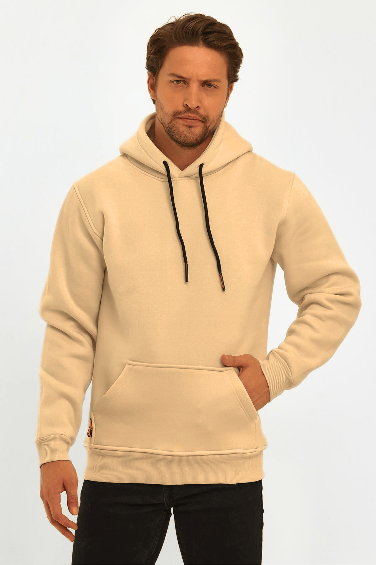 3 İplik Vizon Oversize Unısex Şardonlu Sweatshirt