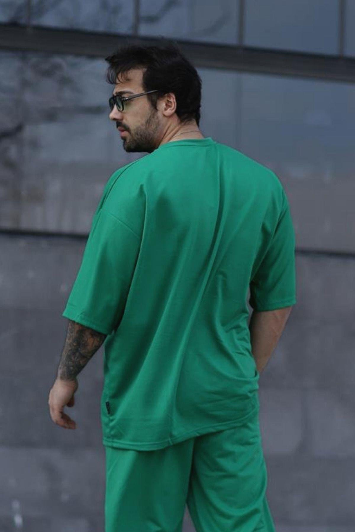 Yeşil Unisex Oversize T-shirt