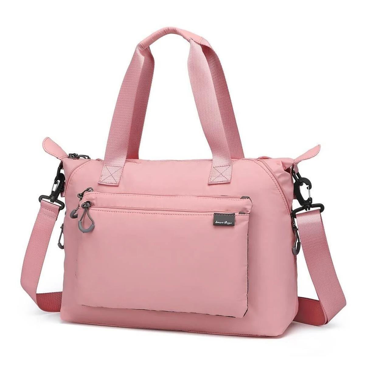 Smart Bags Ekstra Hafif Kumaş Günlük Kadın Omuz Çantası BC 3139 - Pudra