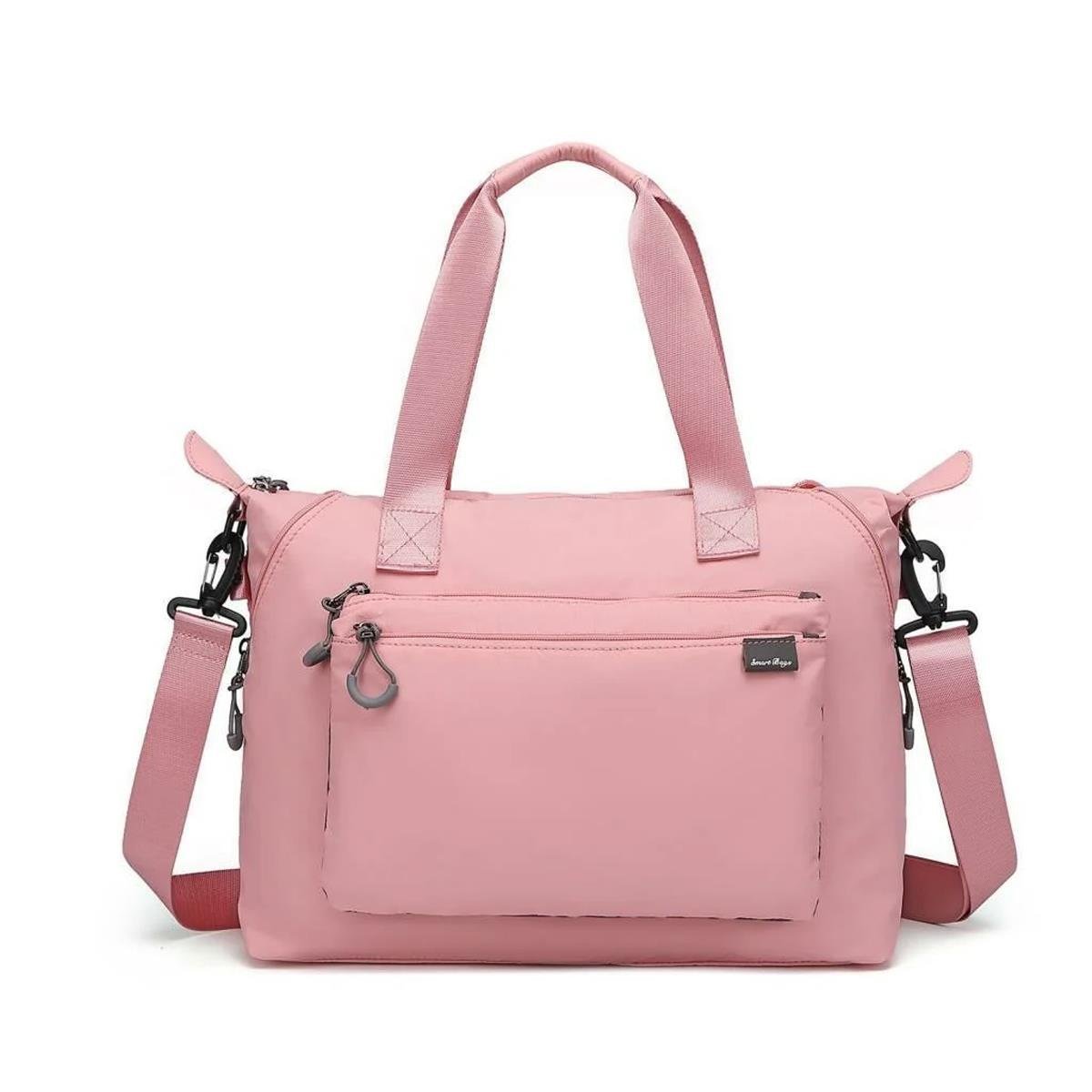 Smart Bags Ekstra Hafif Kumaş Günlük Kadın Omuz Çantası BC 3139 - Pudra