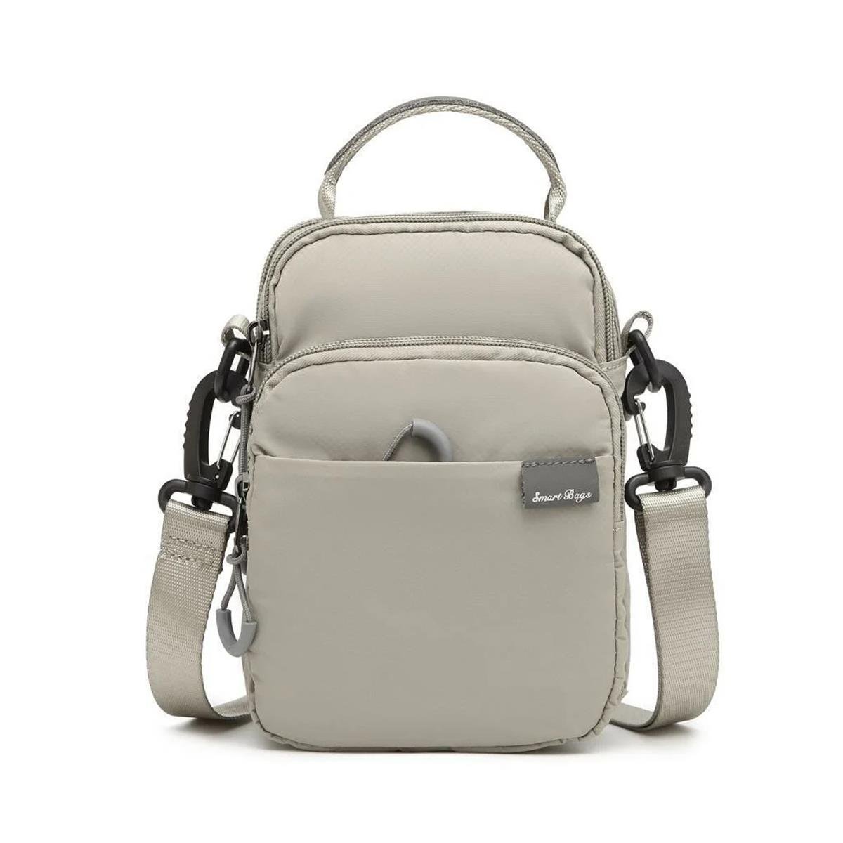 Smart Bags Ekstra Hafif Uniseks Postacı Çantası BC 3152 - Açık Gri