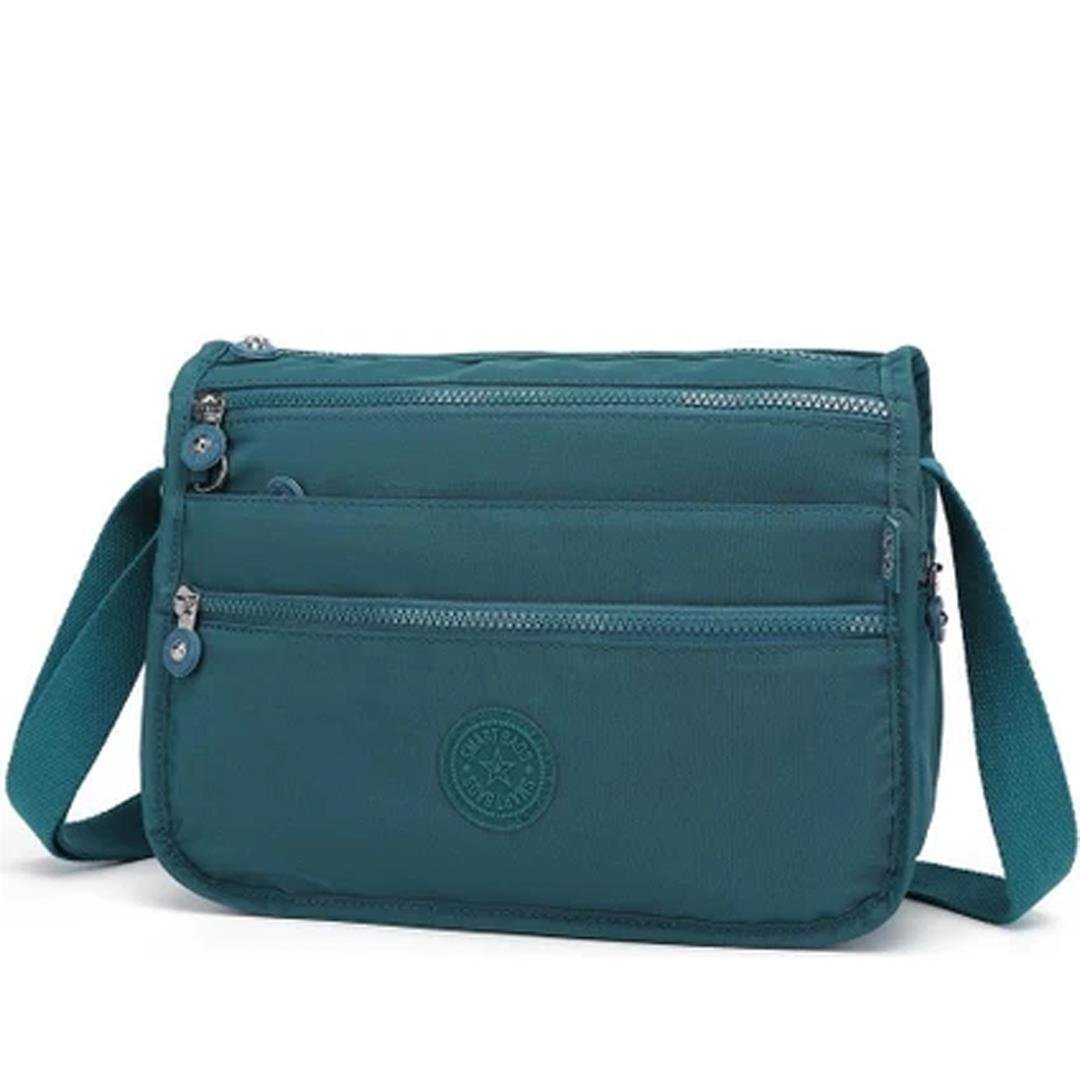 Smart Bags Krinkıl Kumaş Postacı Çantası BC 1128 - Koyu Yeşil