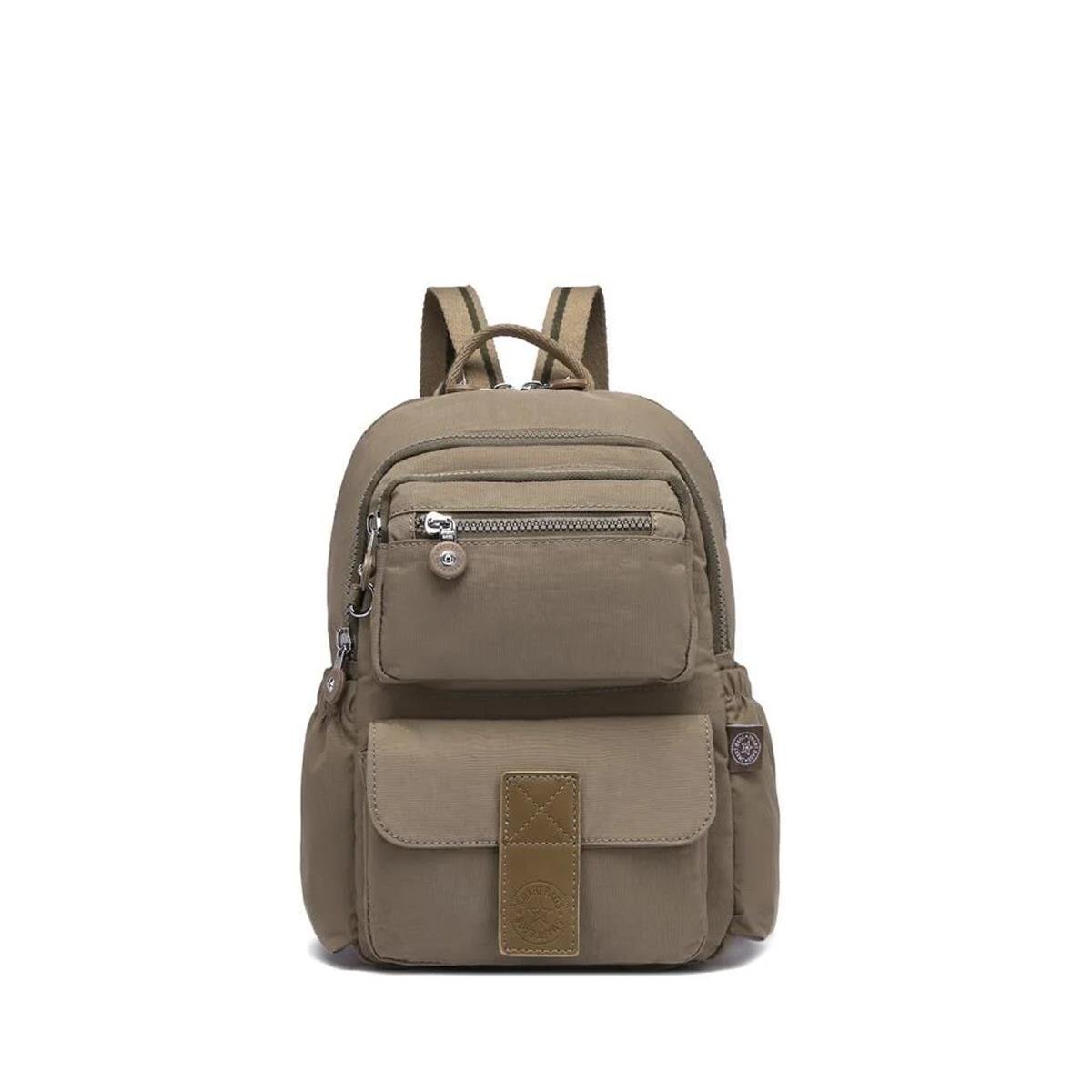 Smart Bags Krinkıl Kumaş Su Geçirmez Kadın Sırt Çantası BC 3168 - Açık Kahve