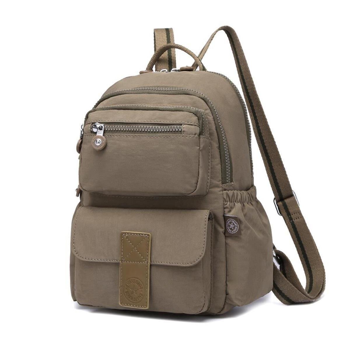 Smart Bags Krinkıl Kumaş Su Geçirmez Kadın Sırt Çantası BC 3168 - Açık Kahve