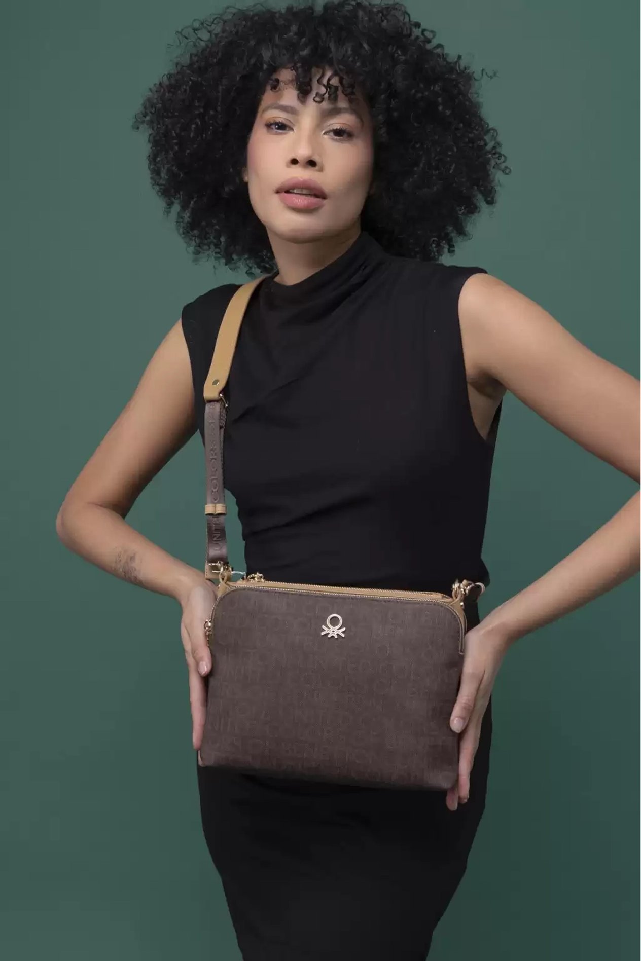United Colors Of Benetton Kadın Çapraz Çanta BNT 1275 - Kahve-Taba