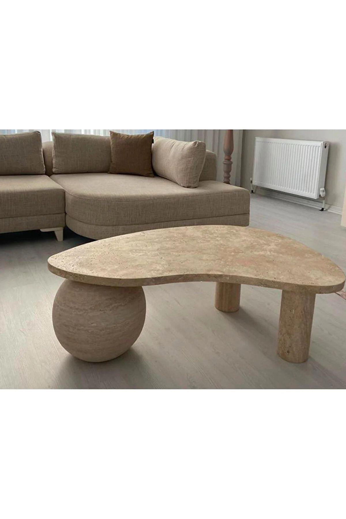 Traverten Orta Sehpa | Coffee Table | Mermer Orta Sehpa |