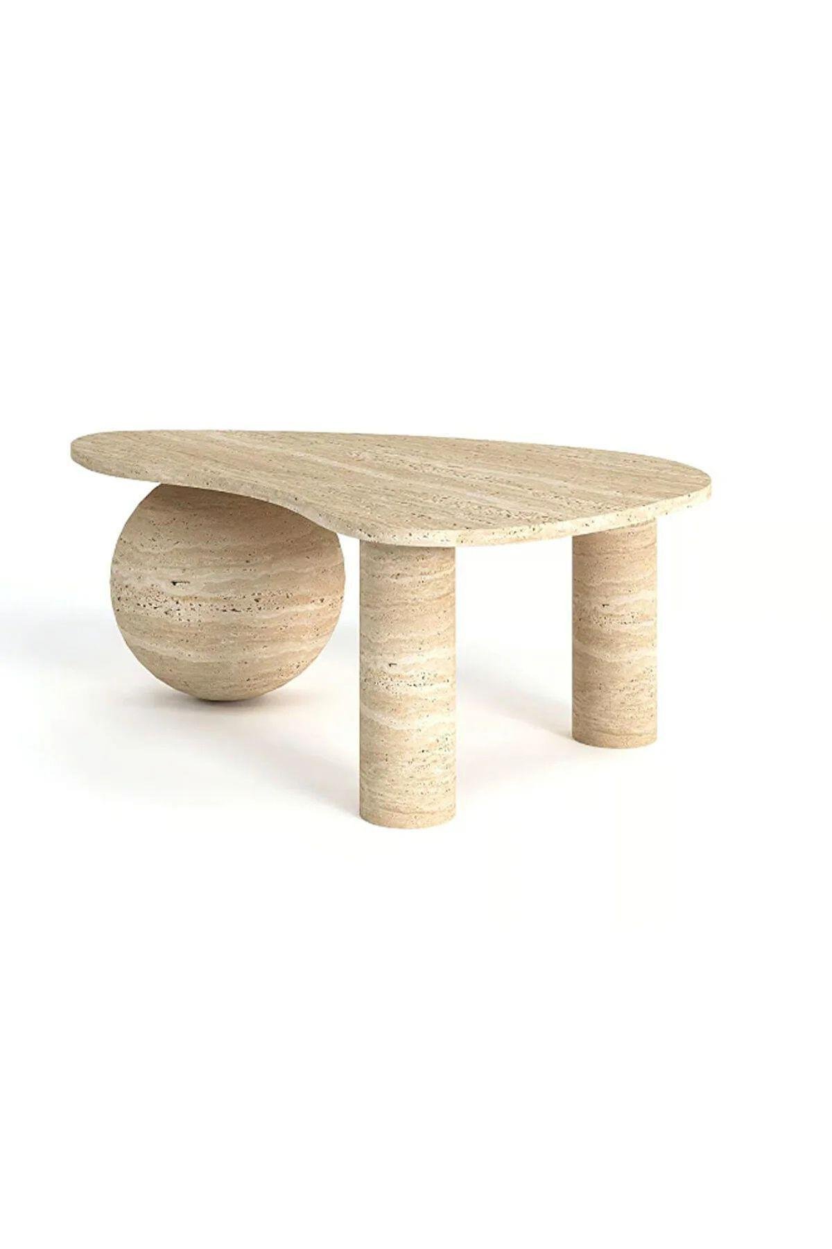 Traverten Orta Sehpa | Coffee Table | Mermer Orta Sehpa |