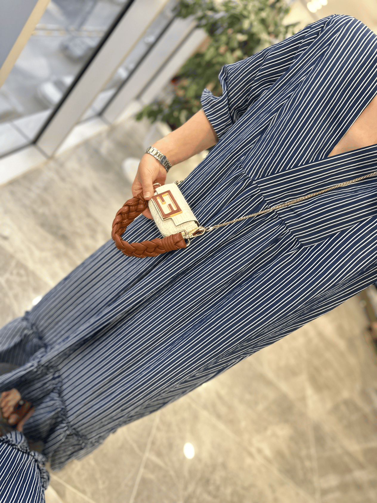 ELBİSEModa MTMXCZGLELBS160Çizgili Maxi Elbise 