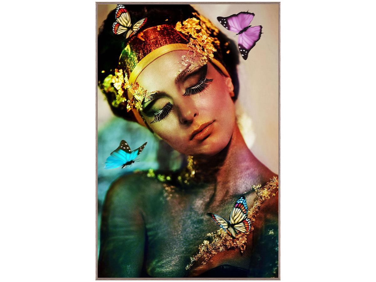 BUTTERFLY WOMAN CAM TABLO 80X120 CM