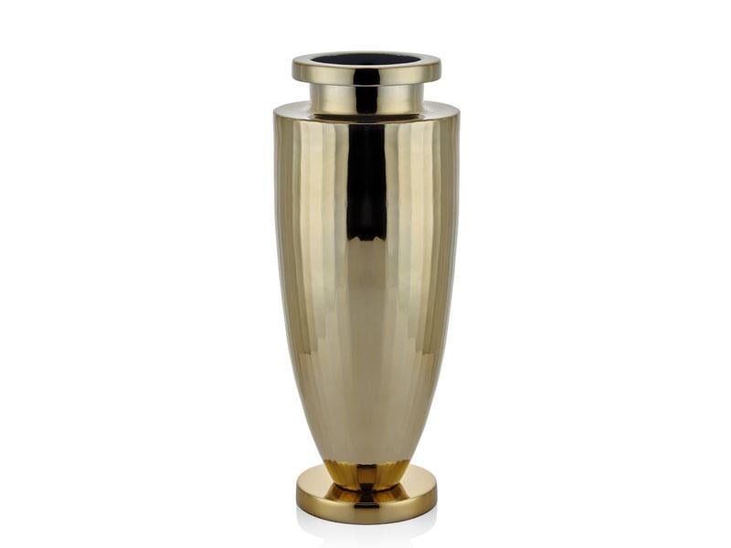 IRIS GOLD LARGE FLOWER VASE 16,5X16,5X41 CM