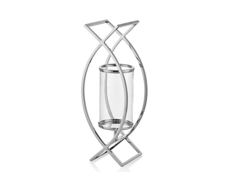 PARABOLAS NICKEL SMALL LANTERN 16,5X12,5X41 CM