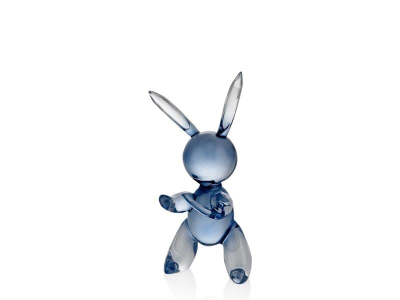 RABBIT CLEAR RESIN SMOKE DECOR 13X12X27 CM