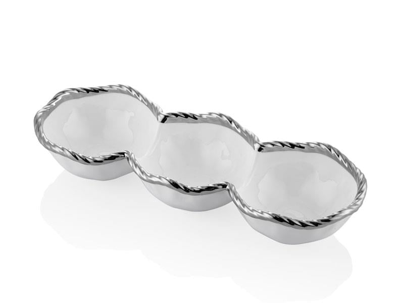 WAVE BEYAZ SILVER 3LU CEREZLIK 26X9X8 CM