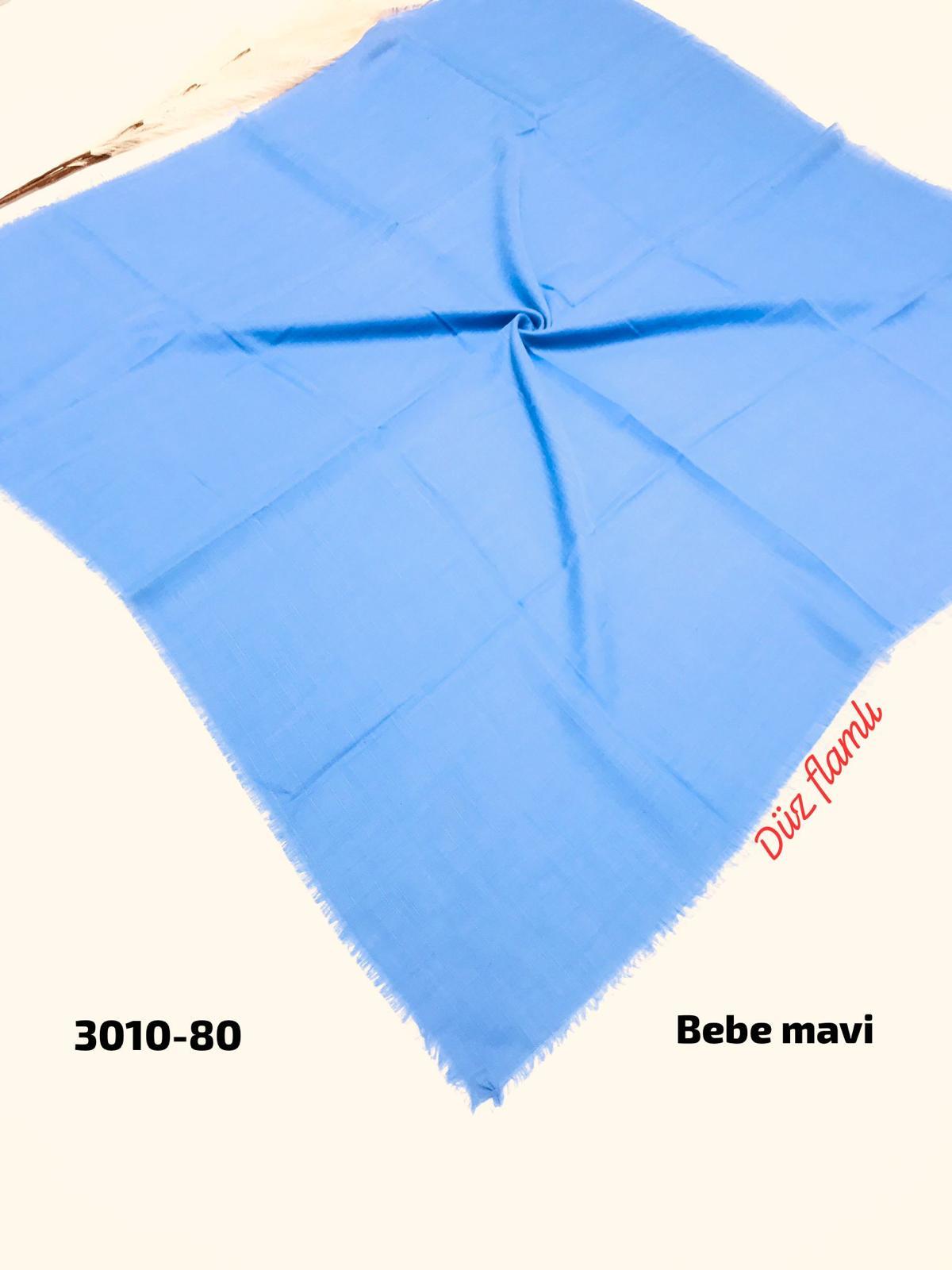 3010 Düz Flamlı Eşarp