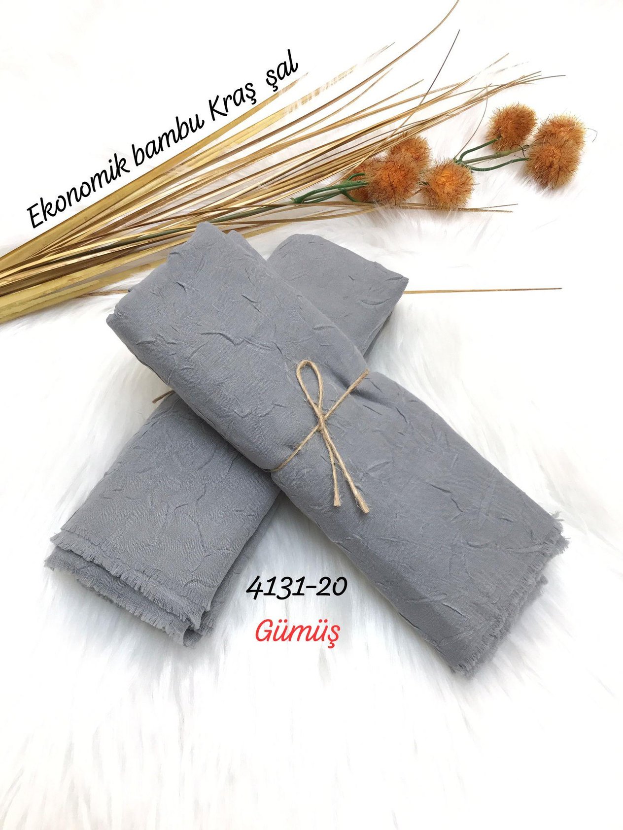 4131 Lüks Bambu Kraş Şal