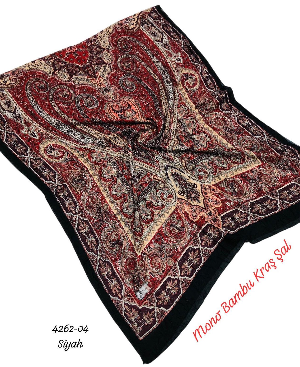4262 Mono Bambu Kraş Şal
