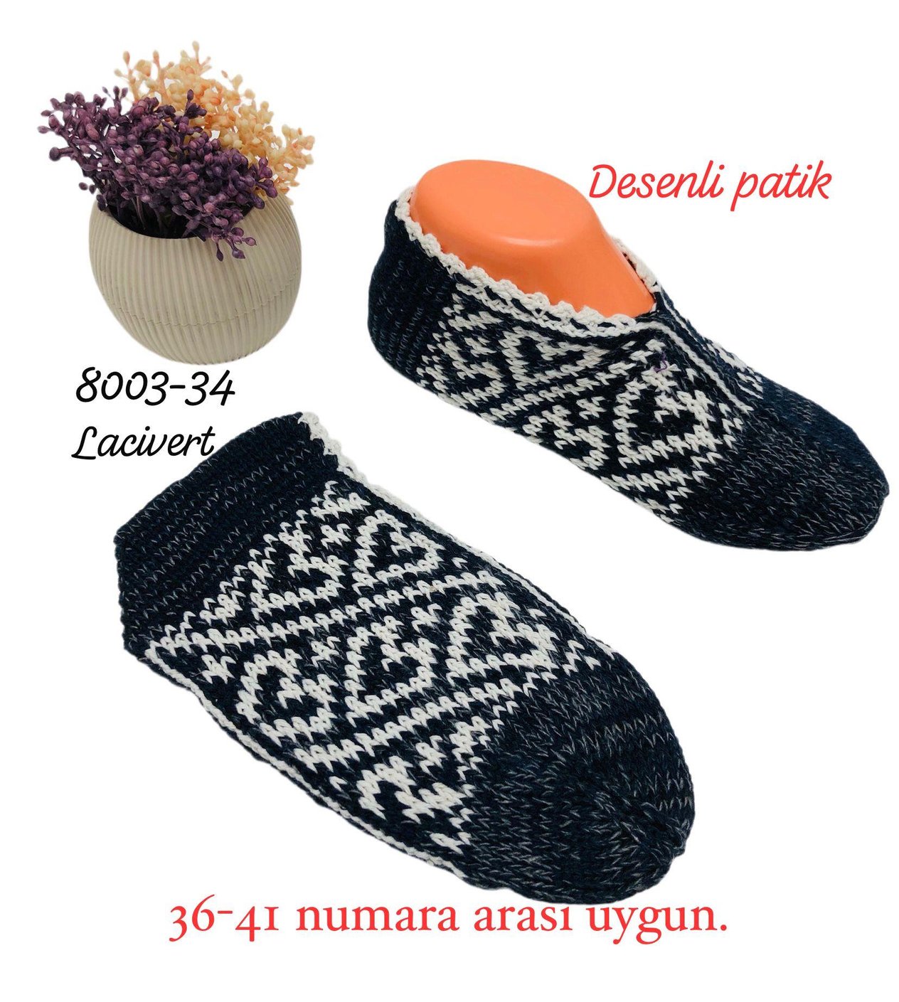 8003 Desenli Patik