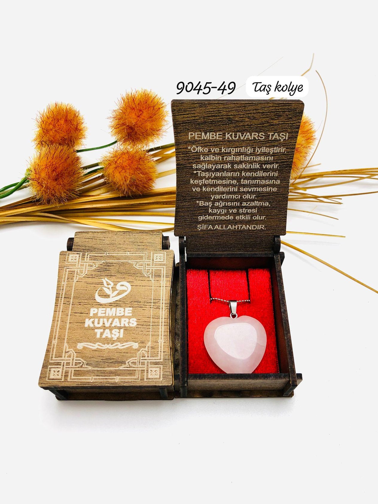 9045 Kutulu Taş Kolye
