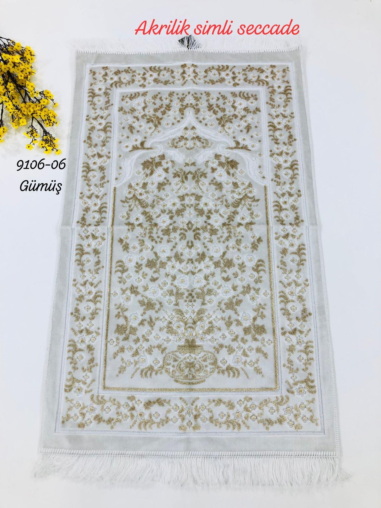 9106 Akrilik Simli Seccade