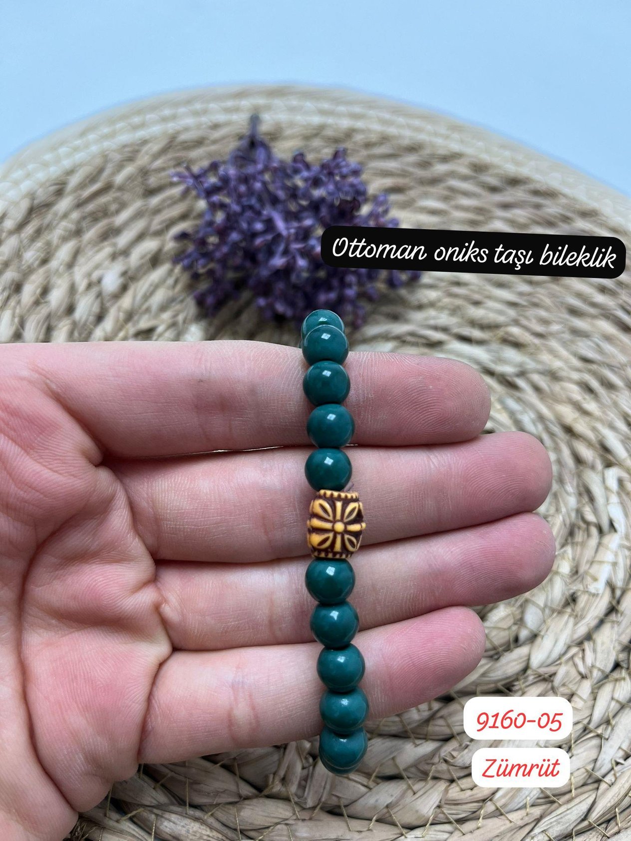 9160 Ottoman Oniks Taşı Bileklik