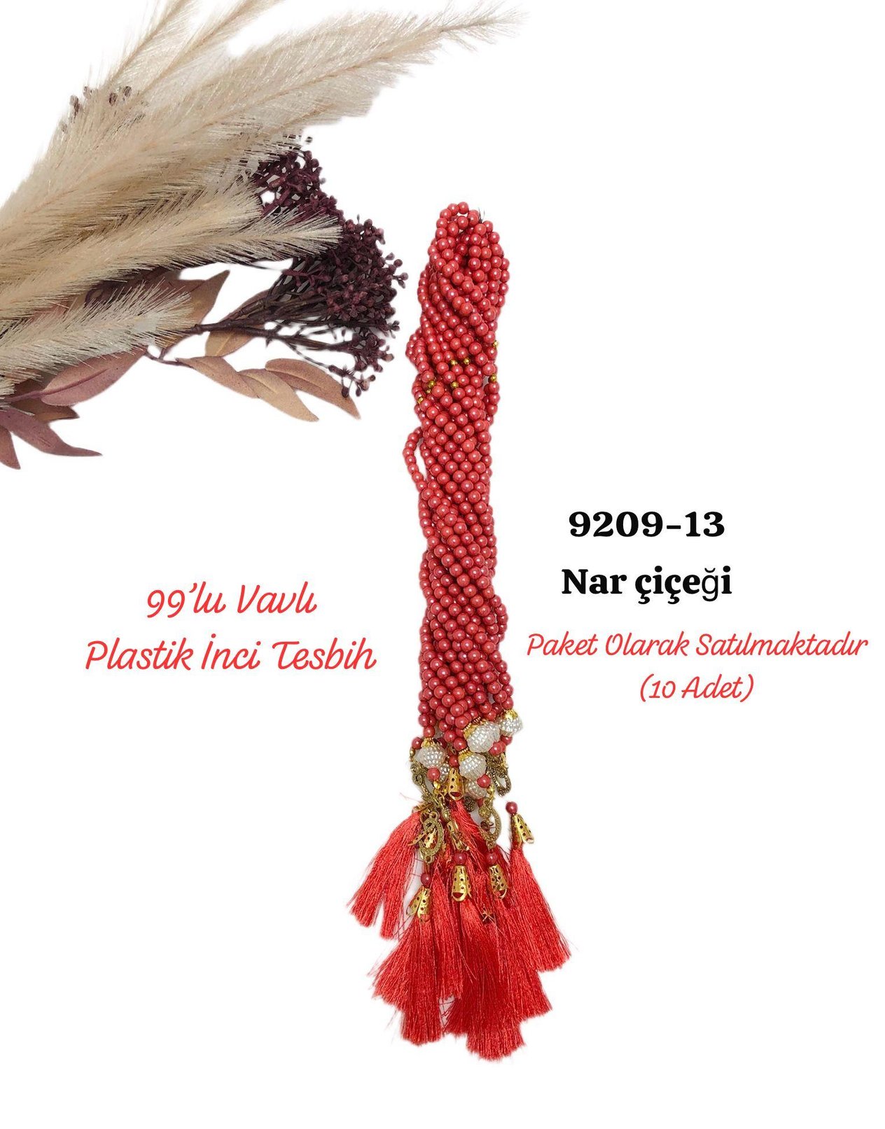 9209 99'lu Vavlı Plastik Tesbih