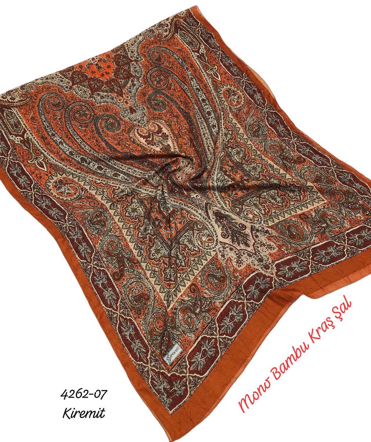 4262 Mono Bambu Kraş Şal