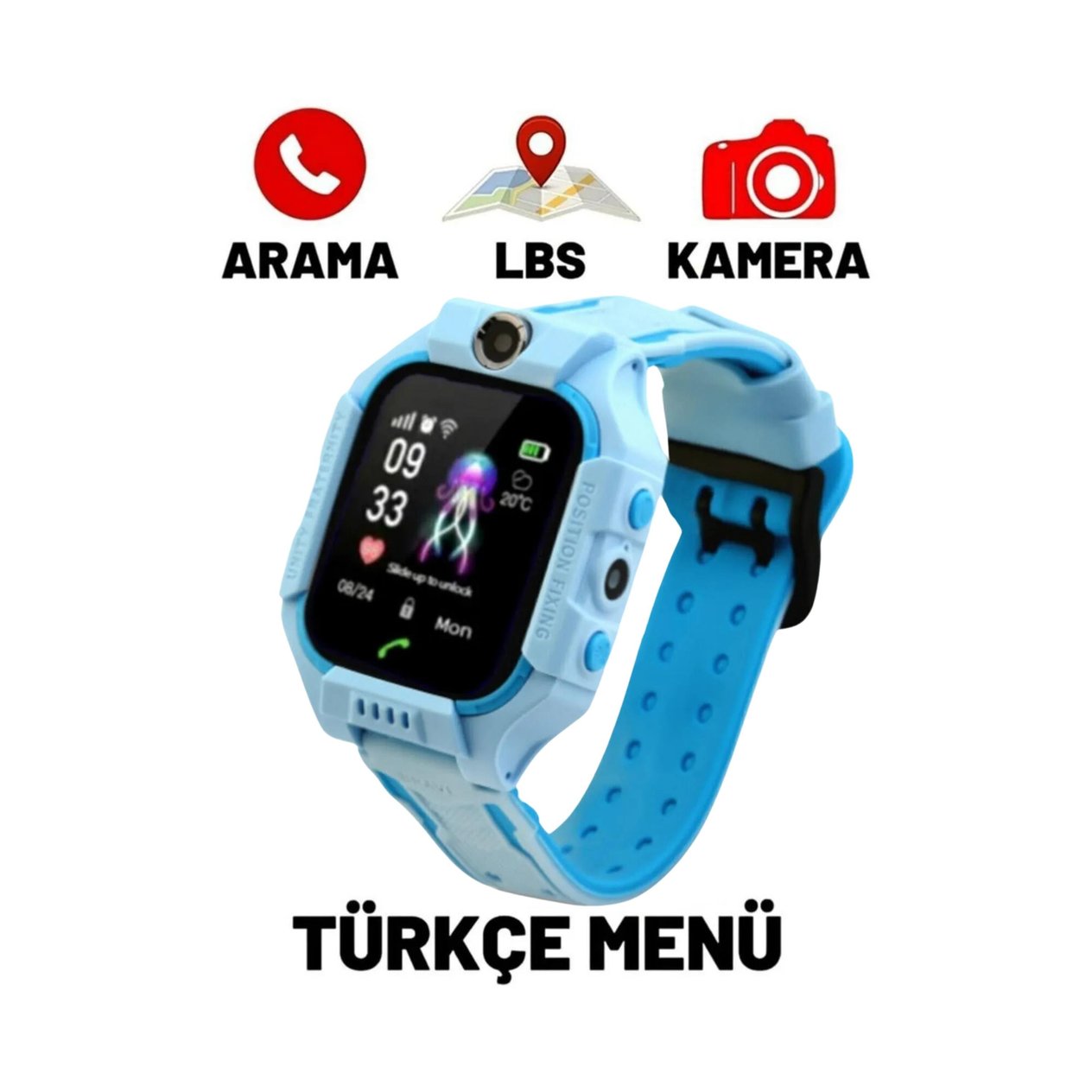 Mavi Sim Kartlı Çocuk Saati S10 Akıllı Saat