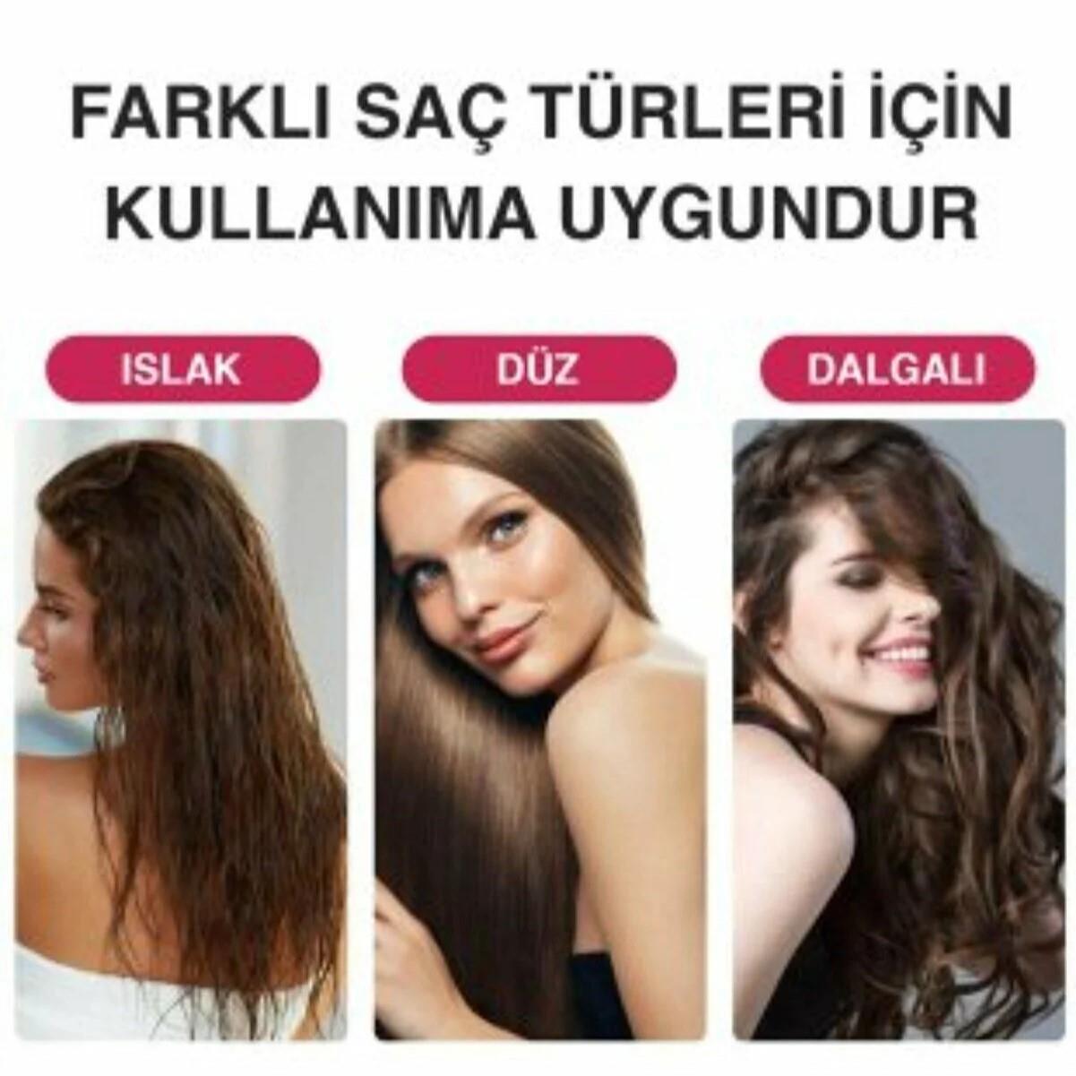 One Step Saç Şekillendirici ve Saç Düzleştirici Fön Tarağı