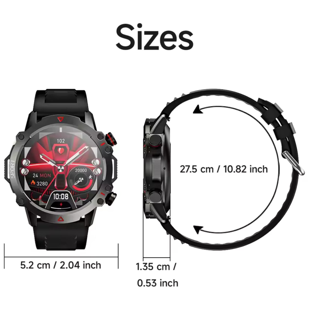 SW-65 Amoled Ekran 3 Kordonlu Yuvarlak Akıllı Saat