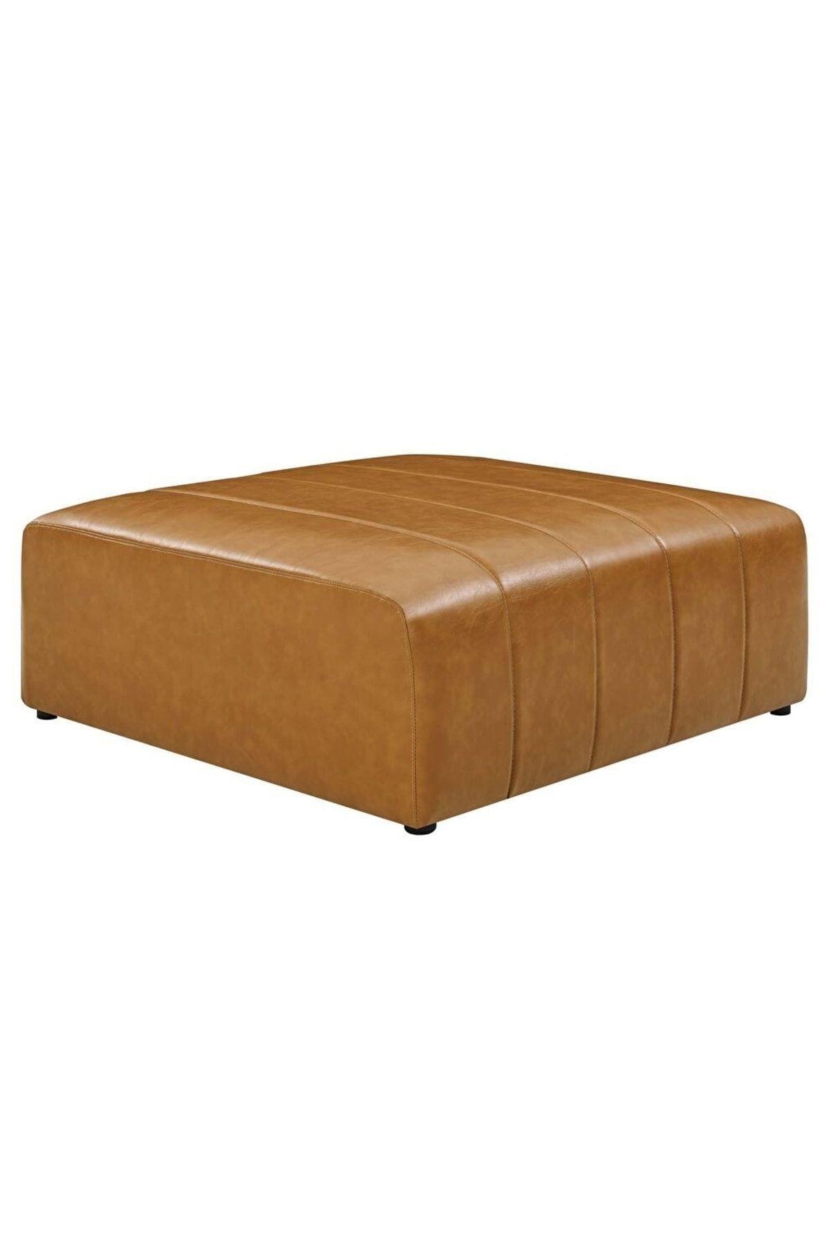 Puf & BenchLüx Suni Deri Kare Puf Taba 60*60cm
