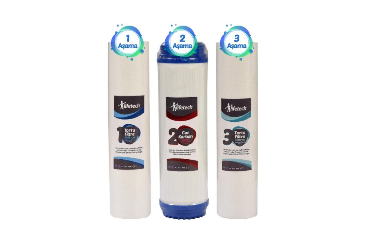 Lifetech 3 Aşama Filtre Seti