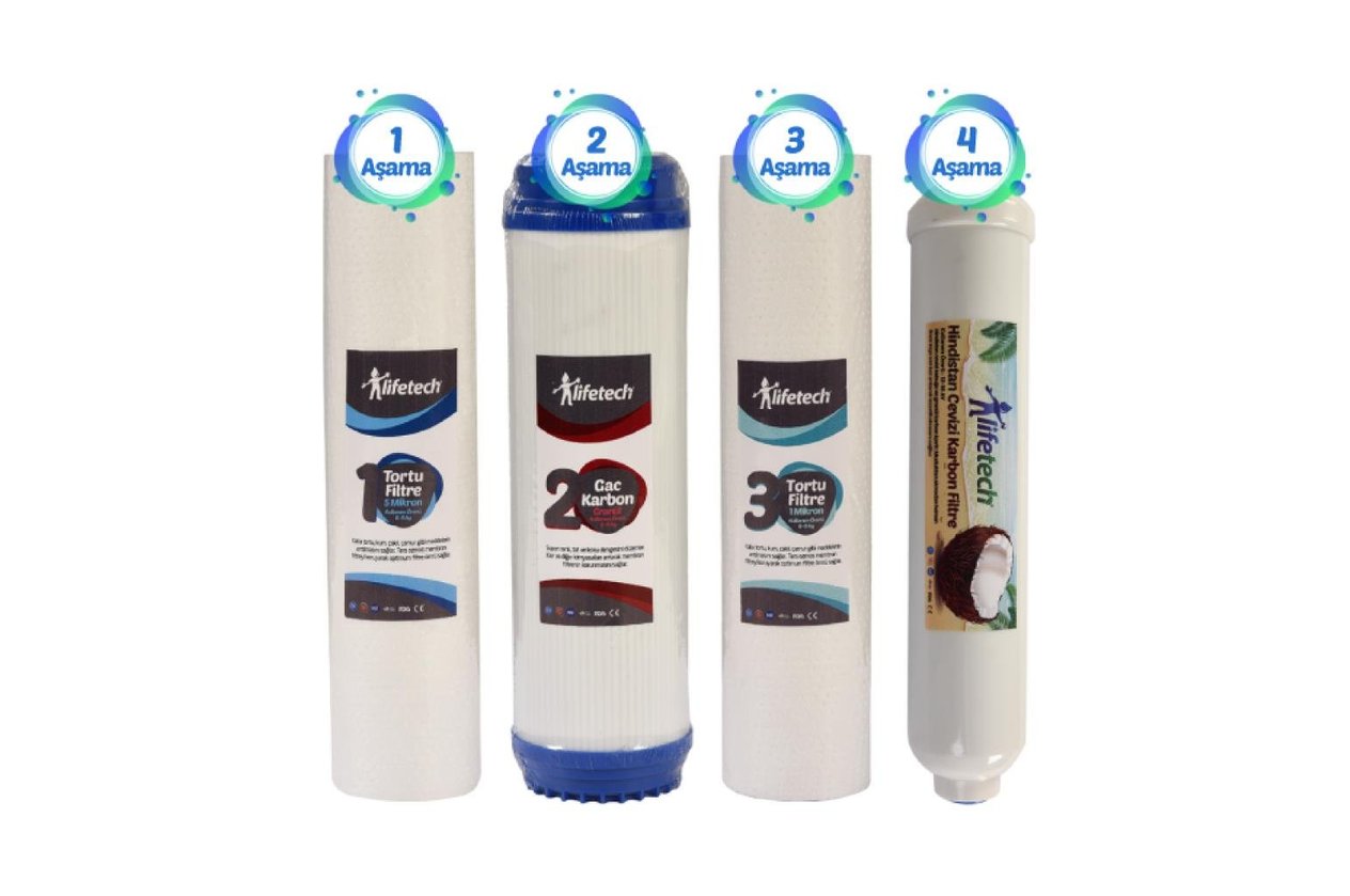 Lifetech 4 Aşama Filtre Seti