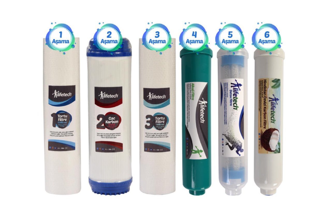 Lifetech 6 Aşama Filtre Seti