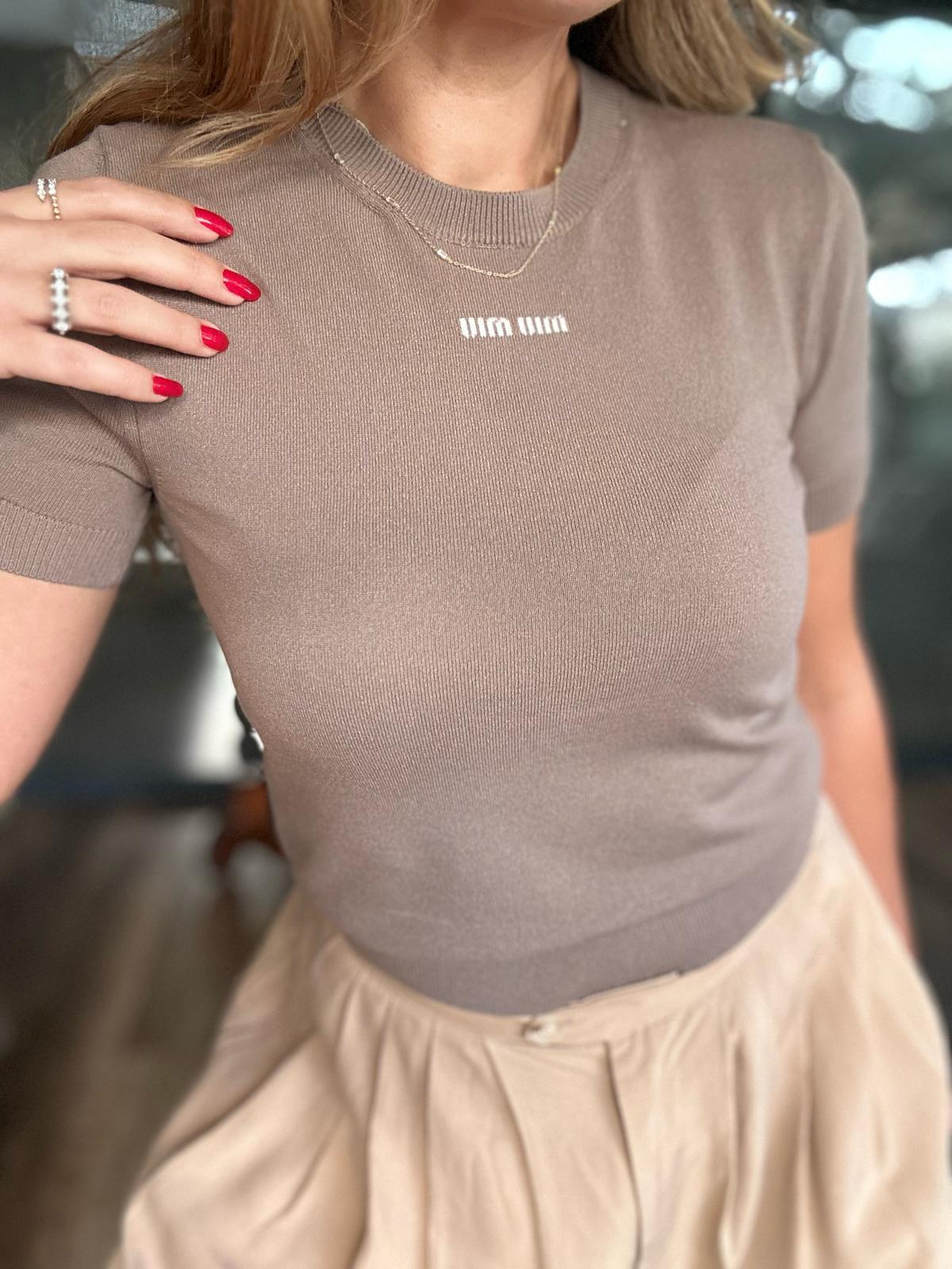 Dijital Baskılı Triko T-Shirt