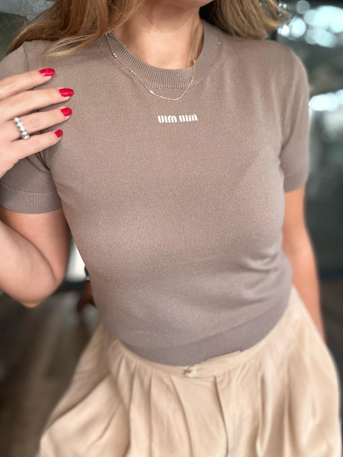 Dijital Baskılı Triko T-Shirt
