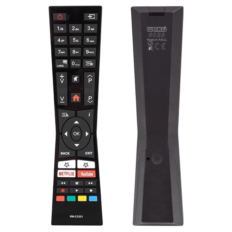 -VESTEL-JVC RM-C3331 NETFLIX-YOUTUBE TUŞLU LCD-LED TV KUMANDA (4767)