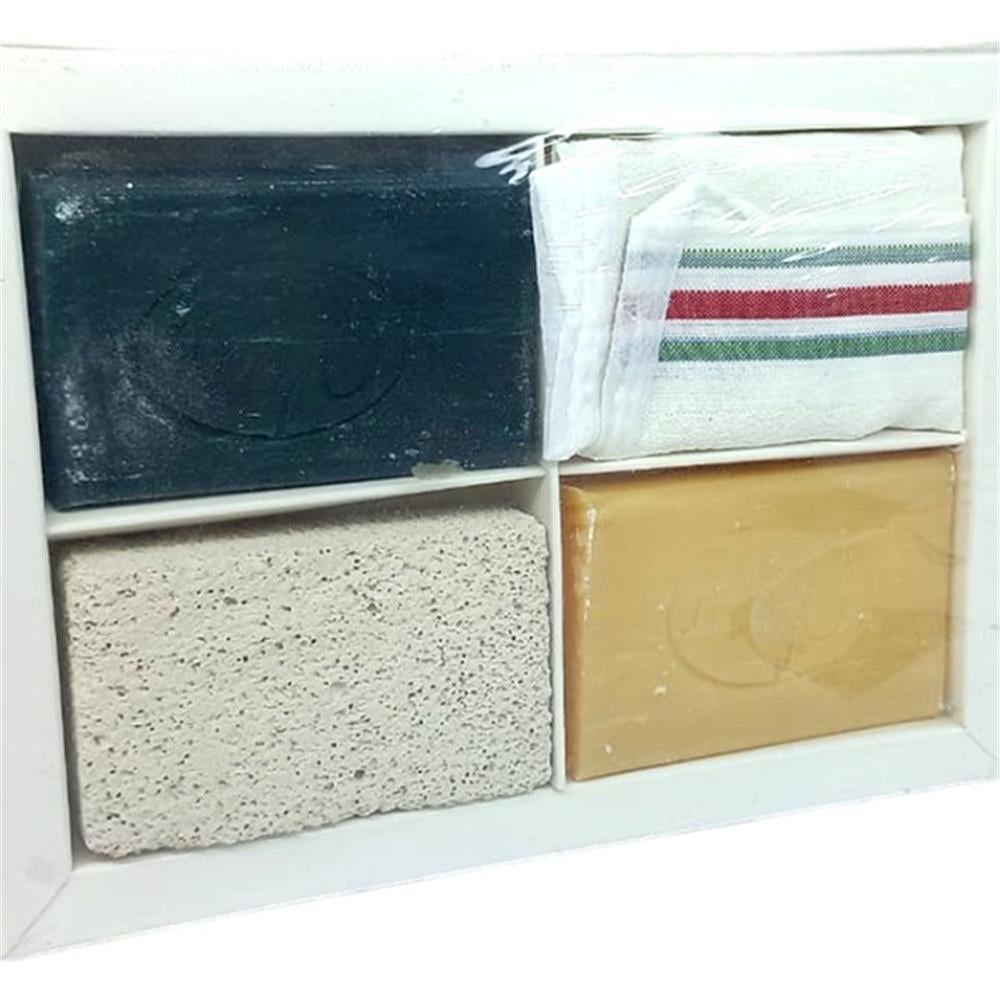 Doğal Sabun Ponza Taşı Bez Set 