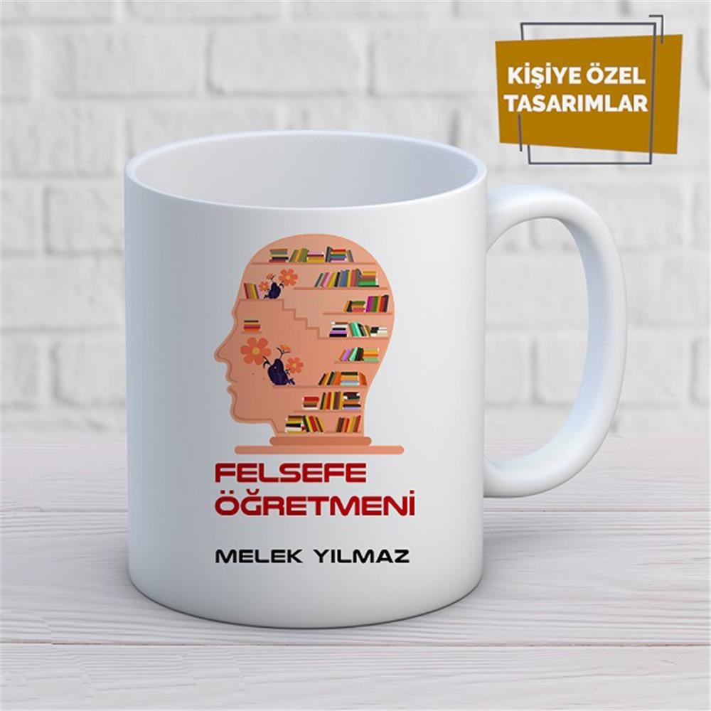 Kişiye Özel İsim Yazılabilir Felsefe Öğretmeni Kupa Bardak