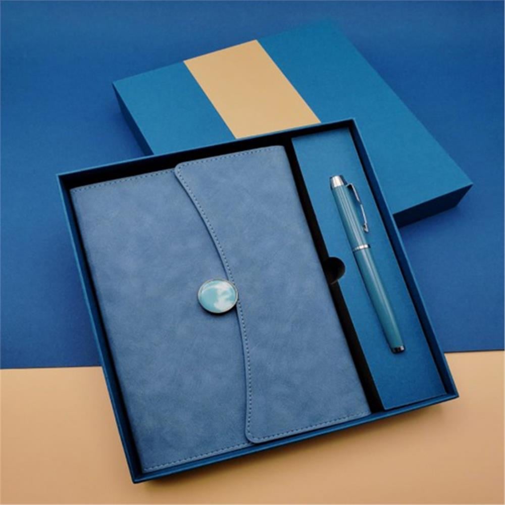 Kişiye Özel Vip Defter Kalem Set Mavi