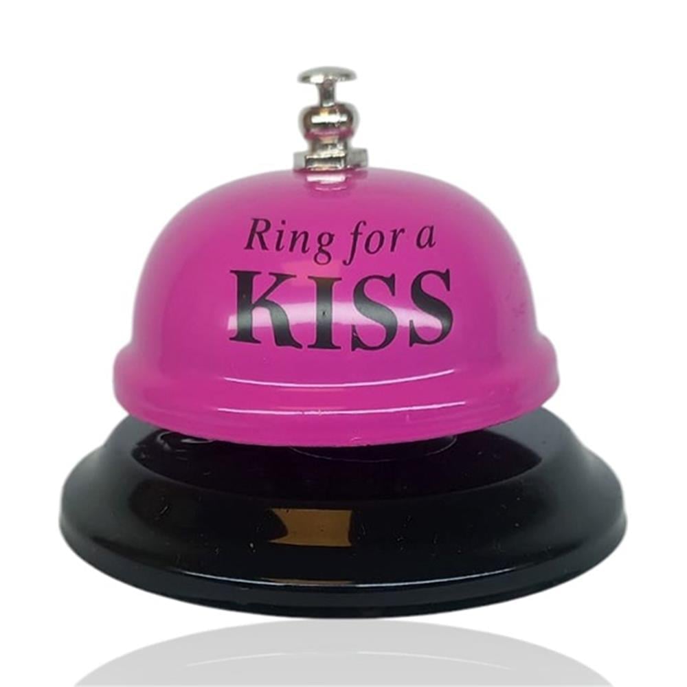 Resepsiyon Masa Zili Ring For A Kiss Pembe