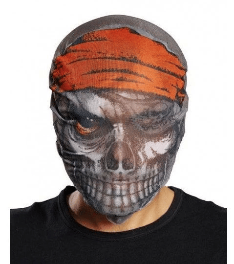 Kafaya Tam Geçmeli Bez Korsan Maskesi - Streç Korku Maskesi - 3d Baskılı Maske Model 4