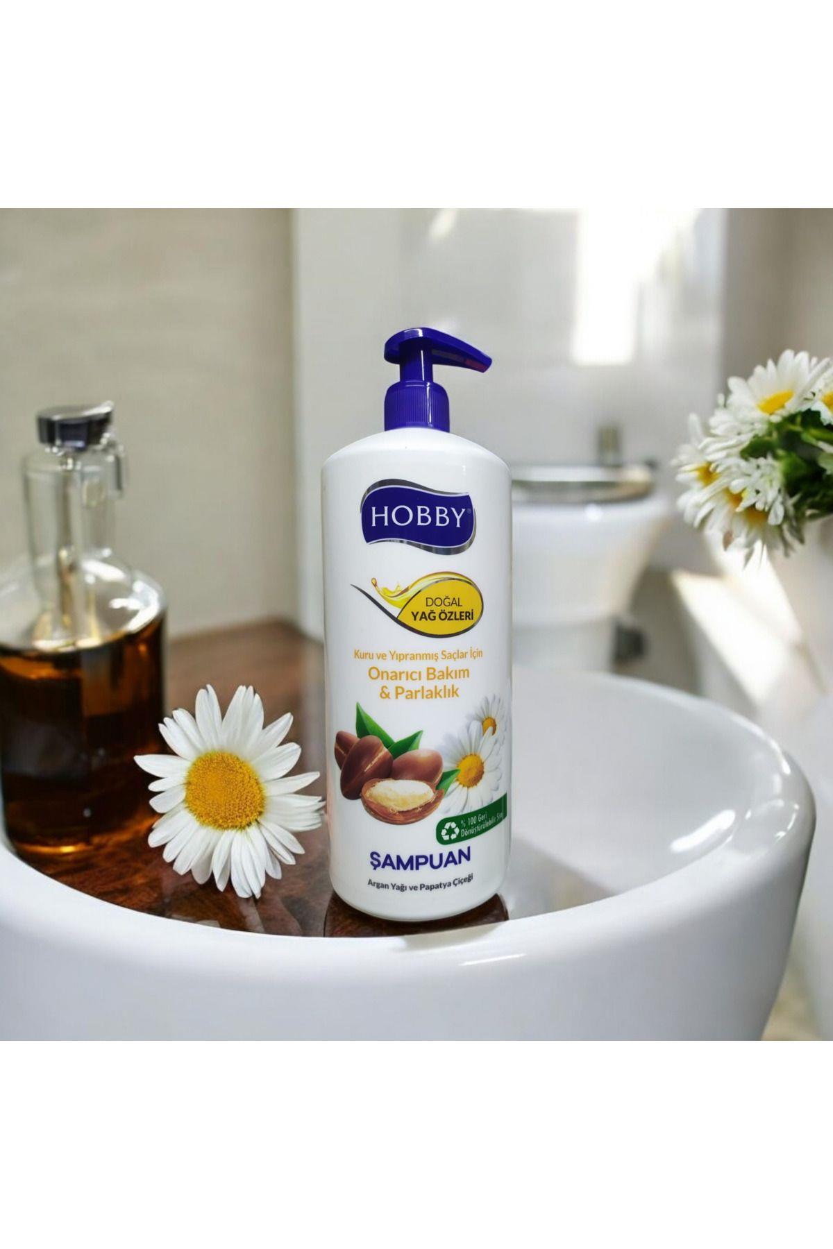 ARGAN & PAPATYA ÇİÇEĞİ ÖZLÜ ŞAMPUAN (1000ML)