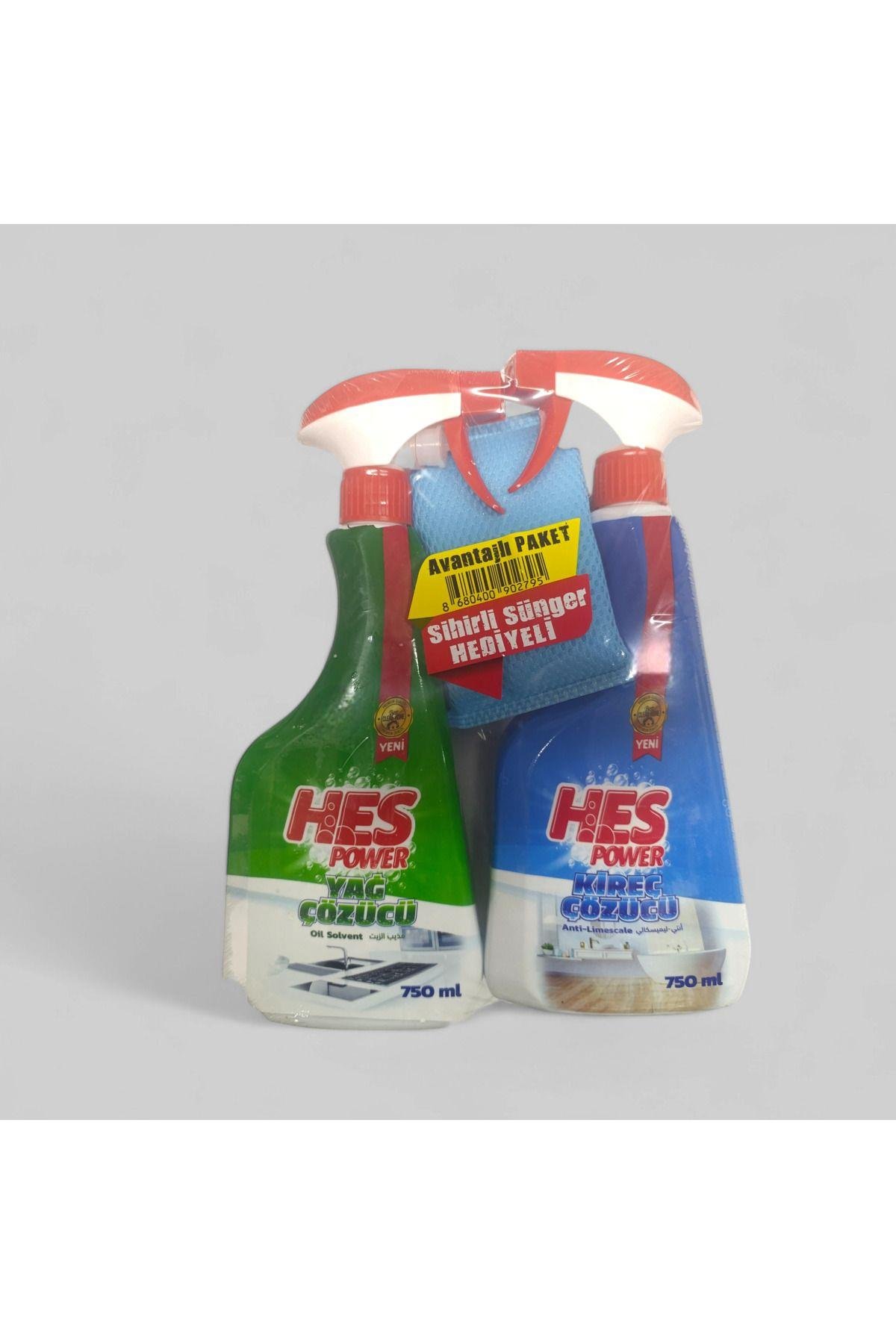 POWER : Avantajlı Paket Yağ Çözücü 750 ml + Kireç Çözücü 750 ml